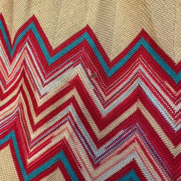 90s Missoni Chevron Striped Knit Skirt | Wool Blend | Made in Italy - Picture 10 of 12